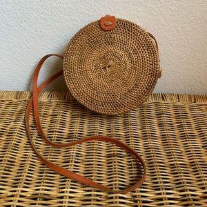 Circular Whicker/Straw Purse